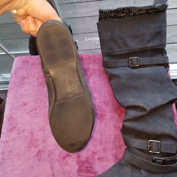 Charcoal Grey Boots - Picture 3 of 5